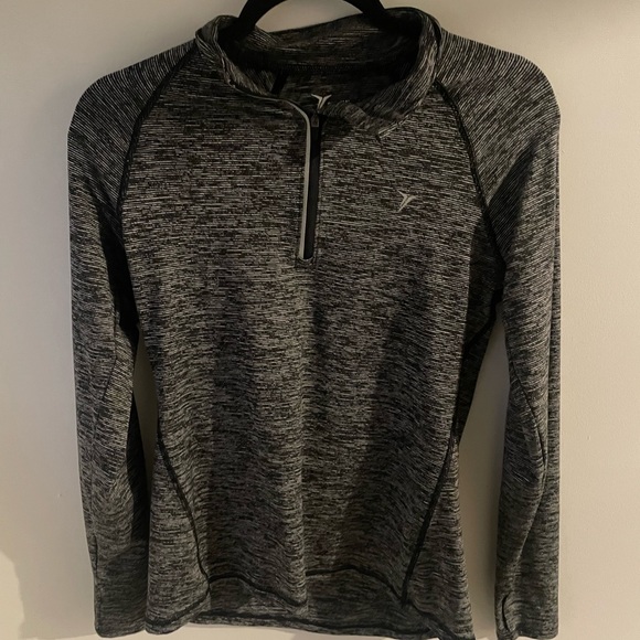 Old Navy Active Go-Dry Heathered Grey Quarter Zip Pullover Women’s S - Picture 1 of 3